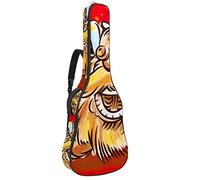 Bolsa para guitarra impermeable con cremallera suave para guitarra, bajo, acústico y clásica, para guitarra eléctrica, bolsa tradicional china, baile de león