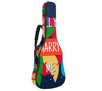 Bolsa para guitarra impermeable con cremallera, suave para guitarra, bajo, acústico y clásica, para guitarra eléctrica, bolsa romántica, propuesta de compromiso, casate conmigo