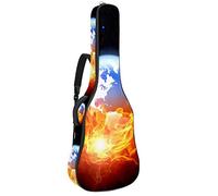 Bolsa para guitarra impermeable con cremallera suave para guitarra, bajo, acústico y clásica, para guitarra eléctrica The Burning Earth Fire