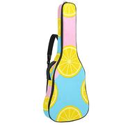 Bolsa para guitarra impermeable con cremallera, suave para guitarra, bajo, acústico y clásica, para guitarra eléctrica, bolsa de limón, fruta cítrica