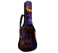 Bolsa para guitarra impermeable con cremallera suave para guitarra, bajo, acústico y clásica, para guitarra eléctrica, bolsa espacial, Venus Saturn Júpiter Moon