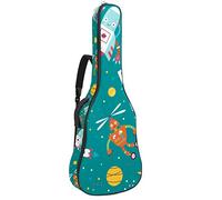 Bolsa para guitarra impermeable con cremallera suave para guitarra, bajo, acústico y clásico folk guitarra eléctrica, bolsa para descubrir el cosmos