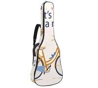Bolsa para guitarra impermeable con cremallera, suave para guitarra, bajo, acústico y clásico, para guitarra eléctrica, estilo vintage Let's Go For A Ride