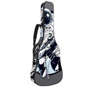 Bolsa para guitarra impermeable con cremallera, suave para guitarra, bajo, acústico y clásico, para guitarra eléctrica, bolsa de diversión Spacemen