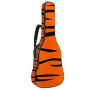 Bolsa para guitarra impermeable con cremallera, suave para guitarra, bajo, acústico y clásico, para guitarra eléctrica popular, Ombre Tiger Stripe
