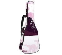 Bolsa para guitarra impermeable con cremallera, suave para guitarra, bajo, acústico y clásico, para guitarra eléctrica, color rosa, santuario japonés Torri Paisaje