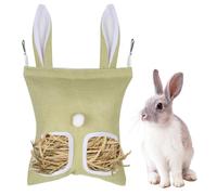 Bolsa para heno de conejo, 1 unidad, saco colgante para animales pequeños, comedero de heno con 2/3 agujeros para chinchillas, hámsteres, cobayas, conejos y mascotas pequeñas