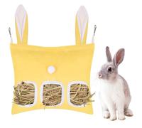 Bolsa para heno de conejo, 1 unidad, saco colgante para animales pequeños, comedero de heno con 2/3 agujeros para chinchillas, hámsteres, cobayas, conejos y mascotas pequeñas