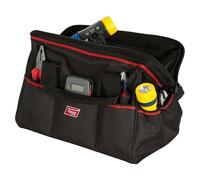 Bolsa para herramientas BN-1 (L x An x Al: 34,5 x 22 x 22,5 cm, Negro/Rojo, Poliéster)
