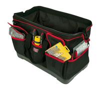 Bolsa para herramientas BN-3 (L x An x Al: 45,5 x 25 x 26,5 cm, Negro/Rojo, Poliéster, Suelo de plástico resistente a los impactos)