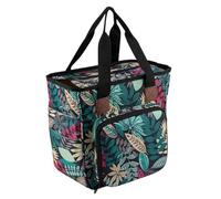 Bolsa para herramientas de tejer Bolsa de tejer portátil, organizador almacenamiento for lanas, agujas ganchillo, cesta mano for bolas hilo, suministro costura