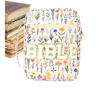 Bolsa para la Biblia, bolsa floral para la Biblia, bolso floral | para cuadernos, papelería, marcapáginas, universidad, trabajo, iglesia, viajes, casual, diario, viajes, mujeres y niñas