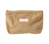 Bolsa para lápices, bolsa de transporte de gran capacidad con cremallera | Diseño de tela de Corduroy, almacenamiento de gran capacidad, bolsa de almacenamiento con cremallera, para la escuela
