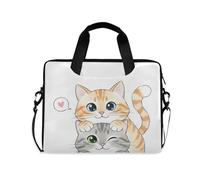 Bolsa para laptop de 16 y 15.6 pulgadas, diseño de perro Boston Terrier, maletín para laptop para mujeres y hombres, estudiantes, trabajo, viajes, bandolera, fundas, Cat I27847, Talla única