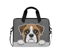 Bolsa para laptop de 16 y 15.6 pulgadas, diseño de perro Boston Terrier, maletín para laptop para mujeres y hombres, estudiantes, trabajo, viajes, bandolera, fundas, Dogs I27675, Talla única