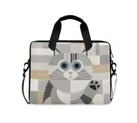 Bolsa para laptop de 16 y 15.6 pulgadas, diseño de perro Boston Terrier, maletín para laptop para mujeres y hombres, estudiantes, trabajo, viajes, bandolera, fundas, Cat I27669, Talla única