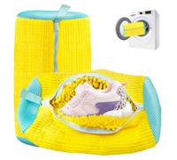 Bolsa para lavadora de zapatos, bolsa de zapatos de lavandería, bolsa de lavado de zapatos para lavadora y secadora, bolsas de lavandería para zapatos, 2 unidades, color amarillo, Amarillo, Moda