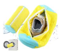 Bolsa para Lavar Zapatillas en Lavadora, 1 Pieza, Bolsa Lavadora para Zapatos, Ideal para Organización y Viajes (Amarillo)