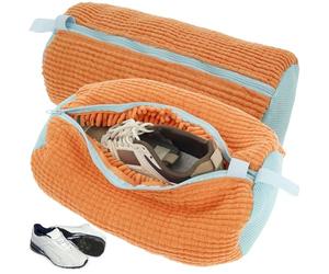 Bolsa para lavar zapatos, 2 bolsas de malla para zapatos de lavandería con cremallera y gancho, bolsas de zapatos para lavadora, bolsa de lavadora para tenis, calcetines, sujetadores, 39 x 19 cm