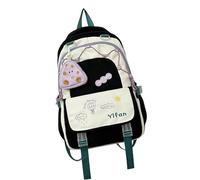 Bolsa para libros ocasionales con monedas, gran capacidad, mochila de viaje para estudiantes, color de contraste, mochila para niñas altas