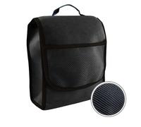 Bolsa para maletero, pequeña organizadora para coche, maletero de coche, bolsa con cierre de gancho y anillo (negro)