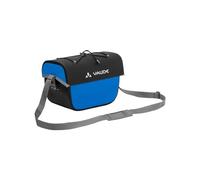 Bolsa para manillar Aqua Box de VAUDE. Hecha en lona libre de PVC con 6 litros de volumen. Puede ser usada como bolsa para manillar o bolsa de viaje, con correa de hombro desmontable. Verde cotorra