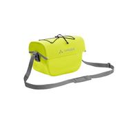 Bolsa para manillar Aqua Box de VAUDE. Hecha en lona libre de PVC con 6 litros de volumen. Puede ser usada como bolsa para manillar o bolsa de viaje, con correa de hombro desmontable. Verde cotorra