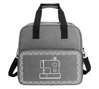 Bolsa Para Máquina De Coser: Cubierta De Caja, Bolsa De Almacenamiento | Organizador De Costura De Múltiples Bolsillos Con Correa De Bucle Y Compartimentos Para Nociones, Herramientas, Pedal De Pie, T