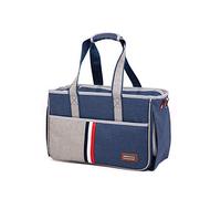 Bolsa para Mascotas Transpirable Perro Bolsa Plegable de Mascotas for Salir a Disfrutar del Sol y el Paisaje para Viajes Diarios(Navy,26x19x43cm)