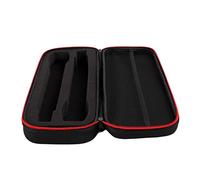 Bolsa para micrófono, caja de almacenamiento universal Eva para micrófonos inalámbricos, estuche de viaje portátil con micrófono de mano doble con interior protector, bolsa de accesorios