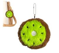 Bolsa para monedas con diseño de frutas y caricaturas, monedero pequeño y suave, colgante de bolsa de felpa, resistente al desgaste, multifuncional, moderno, se adapta a tarjetas, llaves, Kiwi, Refer