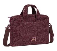 Bolsa para ordenador de hasta 14 pulgadas burdeos RivaCase 7921 con bandolier.