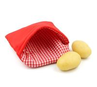 Bolsa para patatas de microondas 26 × 20 cm, cocción rápida en 3-5 minutos | para patatas hervidas, papel de aluminio, puré, ñoquis, reutilizable, interior aislante, cocina rápida sin horno