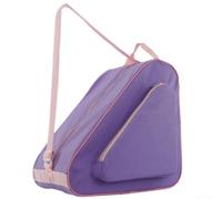 Bolsa para patines de ruedas, para patines de hielo y patines en línea, soporte de nailon resistente al agua y al sudor con correas de hombro ajustables, almacenamiento de patines (morado)