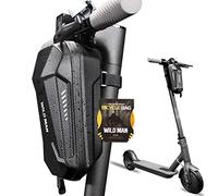 Bolsa para patinete WILD MAN Bolsa para manillar de patinete 3L Bolsa para patinete eléctrico Grande Negra