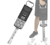 Bolsa para pelotas - Bola desmontable, bolsa de almacenamiento de tubo, colector de bolas de aluminio suave | Recuperador de tubos ligero con capacidad para hasta 80 bolas para práctica, curso de