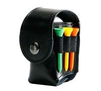 Bolsa para pelotas de golf, soporte para té, cinturón de cintura para accesorios de golf para 2 pelotas y 3 tees de golf, 1 color de los accesorios al azar y sólido, no se deforma fácilmente, es muy