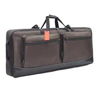 Bolsa para piano eléctrico Bolsa de nailon grueso for teclado 61/76 teclas, funda impermeable for instrumento, for piano electrónico(Brown 102 * 40.5 * 14.5cm)