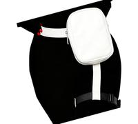 Bolsa para piernas de motocicleta, bolsa táctica Fannys, bolsa impermeable para muslos con correa para las piernas, bolsa de arnés de pierna para senderismo, Blanco, As the pic show