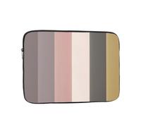 Bolsa para portátil a prueba de golpes, portátil, a la moda, un esquema de color cálido y rústico, diseño impreso, funda para viajes de negocios, trabajo, universidad, Black, 15 inch