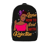 Bolsa para Portátil Citar El Poder Afroamericano Mochilas Chicas con Compartimento Mochilas Impermeable Mochila Estampada para Escuela, Mujeres, Hombres, 43X32X14Cm