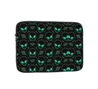 Bolsa para portátil con estampado de aliens, funda para portátil de 10 pulgadas, adecuada para viajes y viajes de negocios