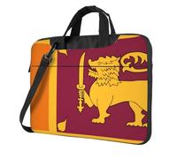 Bolsa para portátil de 14 pulgadas con patrón único de bandera de Sri Lanka y fácil de transportar para viajes de negocios, trabajo y estudio