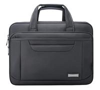 Bolsa para Portátil de Negocios Expandible 39×30×8.5CM Correa Fija para Maleta Múltiples Compartimentos Bolsillo Antivibraciones Tela Duradera Compatible con Lenovo ThinkPad 15.6", Gris 3290