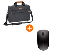 Bolsa para portátil PEDEA "Elegance" Pro 15.6" + CHERRY MC 1000 ratón con cable, sensor de infrarrojos