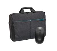 Bolsa para portátil PEDEA "Lifestyle", 17,3" + ratón Logitech M190 [para portátiles de hasta 43,9 cm]