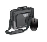 Bolsa para portátil PEDEA "Premium", 17,3" + ratón CHERRY MC 1000 [para portátiles de hasta 43,9 cm]