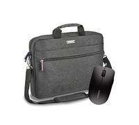 Bolsa para portátil PEDEA "URBAN-HIP", 17,3" + ratón CHERRY MC 1000