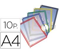 Bolsa para Puerta Catálogo Din A4 Con Pivotes Colores Surtidos Pack de 10 Unidades - TARIFOLD