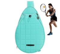 Bolsa para raqueta de bádminton, bolsa para raqueta de tenis, bolsa de raqueta de tenis de tela Oxford elástica, bolsillos multifuncionales de un hombro, mochilas de almacenamiento portátiles con